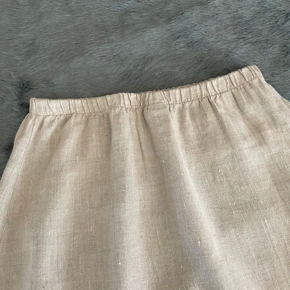 Maxi Linen Skirt w/ Ruffle - Picture 7 of 9